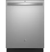 23.75" X 24" Ge Energy Star Top Control With Plastic Interior Dishwasher With Sanitize Cycle & Dry Boost - Stainless Steel