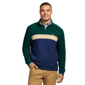 ADVANTAGE PERFORMANCE COLORBLOCK QUARTER-ZIP FLEECE - RAIN FOREST