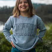 Montana Kids Pullover - Heather Grey