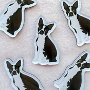 Black Boston Terrier Dog Magnet
