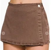 Bre Washed Denim Skort