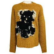 Acne Studios Khaki Beige Teddy Crewneck Sweater