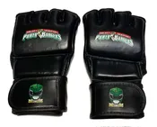 Green Power Ranger Leather MMA Gloves