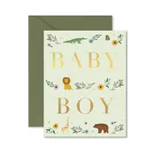 “Baby Boy Storybook” card