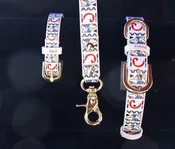 Cavallo Canine Vegan Leather Leash- Aztec Print