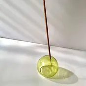 2" Borosilicate Glass Sphere Incense Holders (more colors)