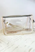 All Access Clear Gameday Crossbody, Gold