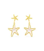 Amanda Blu Gold MOP Starfish Drop Earrings