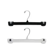 10-Inch Plastic Pant Hanger with Clips
