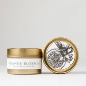 Orange Blossom Tin Soy Candle | mothers day spring