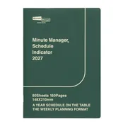 2027 Minute Manager Planner, Green