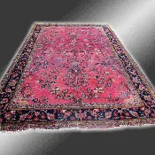 Antique 1920s Persian Sarough Oriental Rug. RR3060