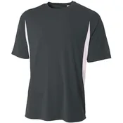 A4 Men's Performance Color Block Crew Shirt