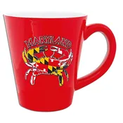 Coffee Mug / Red Tapered – Maryland Crab Flag