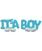 100IN W X 34IN H IT'S A BOY BALLOONS, INFLATED