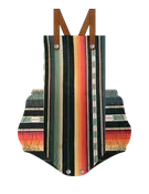 Black Serape Baby Romper
