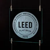 Cable Suspension LEED Plaque and Hardware System