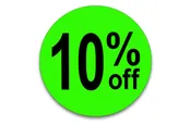 10% Off Sticker - 1.5" Circle