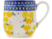 Polish Pottery 11 oz Mug When Life Gives You Lemons