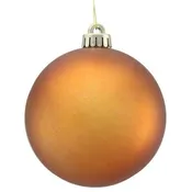 100MM SMOOTH BALL ORNAMENT/ CHESTNUT