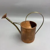 Douro B&M Copper Watering Can Made in Portugal Brass Handle Vintage Style (7")