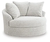 Cuddle Plush Oversized Swivel Accent Chair