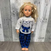 2pc 18" Cool Bear Pajama Set for Boy Doll