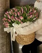 Basket of 200 tulips