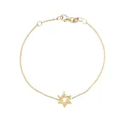 14K Star of David Bracelet