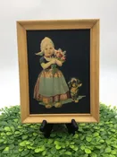 1940's Dutch Girl 3D Print Framed