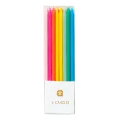 Birthday Brights Rainbow Candles 4"