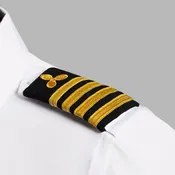 Epaulets - Black and Gold - 4 Stripe - Propeller