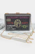 Accessory Express Rhinestone Clutch Purse