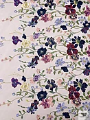 3D Floral Embroidered Tulle - Multicolor