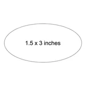 1.5" x 3" Oval Engraved Name Badge