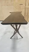 Bench 72" long - live edge w/ metal base — studio-gerardi