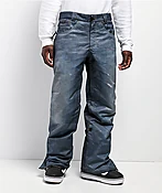 686 Deconstructed Denim Indigo 10K Snowboard Pants