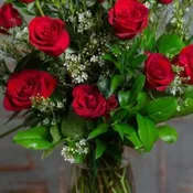 Red Rose Vase