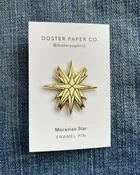 Moravian Star Enamel Pin