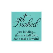 10" x 10" SIGN - HALF BATH