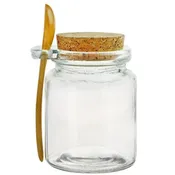 8.5 oz Glass Serving Jar w/spoon