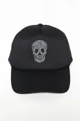 BLING SKULL Halloween Trucker Hat