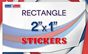 Rectangular Stickers 2"x1"
