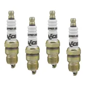 Accel 0576S-4 Spark Plug, Shorty, 14 mm Thread, 0.460 in Reach, Tapered Seat, Resistor, Set of 4