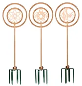 91594 Copper Plated Ornamental Lawn Watering Sprinkler For Garden And Yard