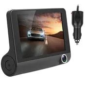 1296P Car DVR Live Dash Camera 4In 3 Lens Vehicle Drive Recorder