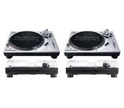 2 x Technics SL-1200MK7 Direct Drive Turntable System (Silver) +2 x Decksaver Dust Cover