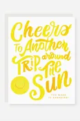 2021 Single Birthday Greeting Card - Trip Around the Sun