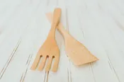 14" Maple Salad Servers w/ Bee's Oil Finish
