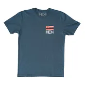 HAWAIIAN FLAG TEE IN BLUE JEAN